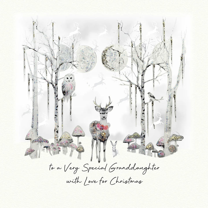 Special Granddaughter Christmas Card - With Love