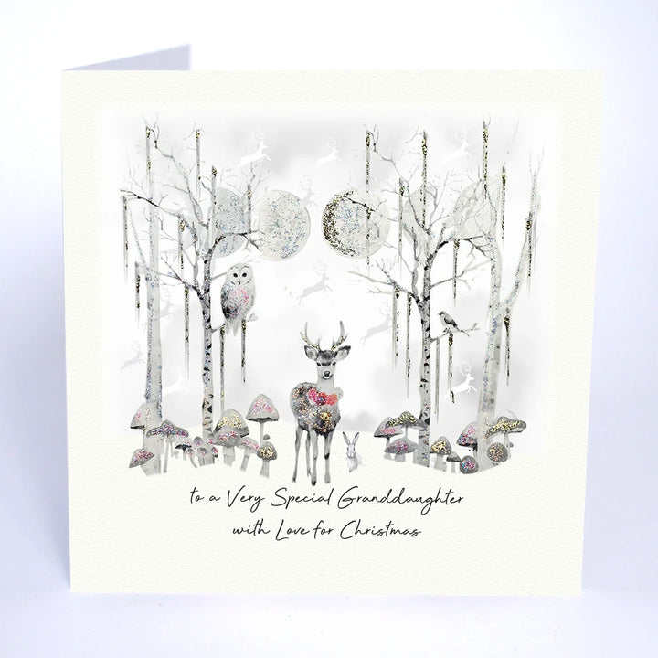 Special Granddaughter Christmas Card - With Love