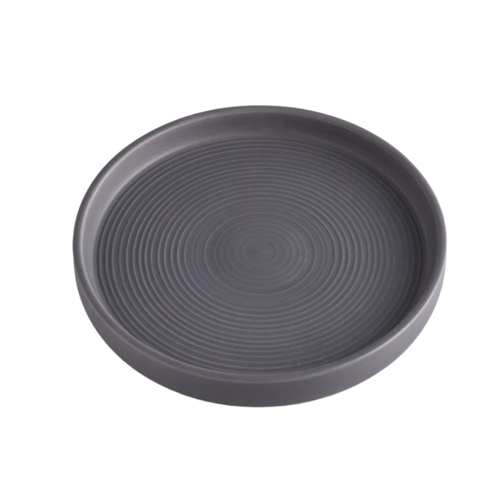 Large dark grey St Eval candle holder with a sleek, modern design, perfect for decorative or functional use in home décor.
