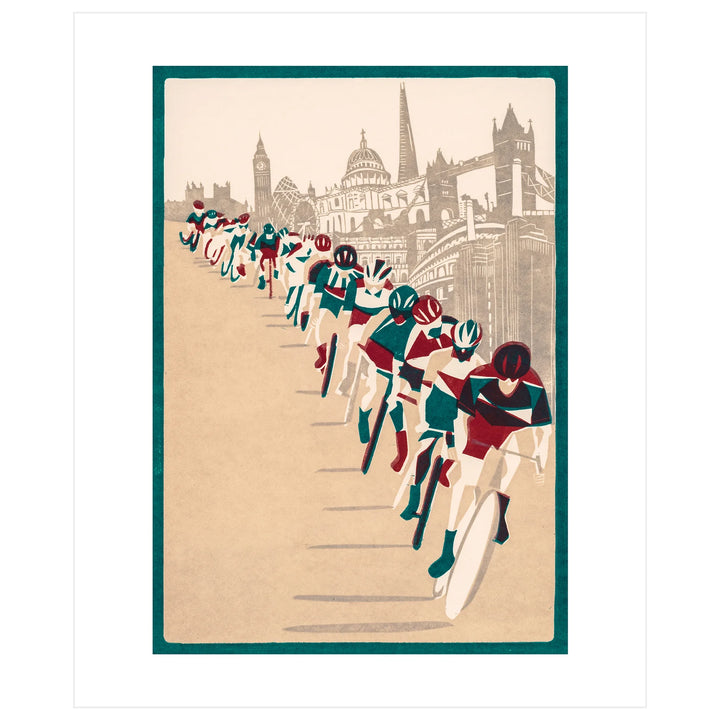 City Cycling Card Art Card