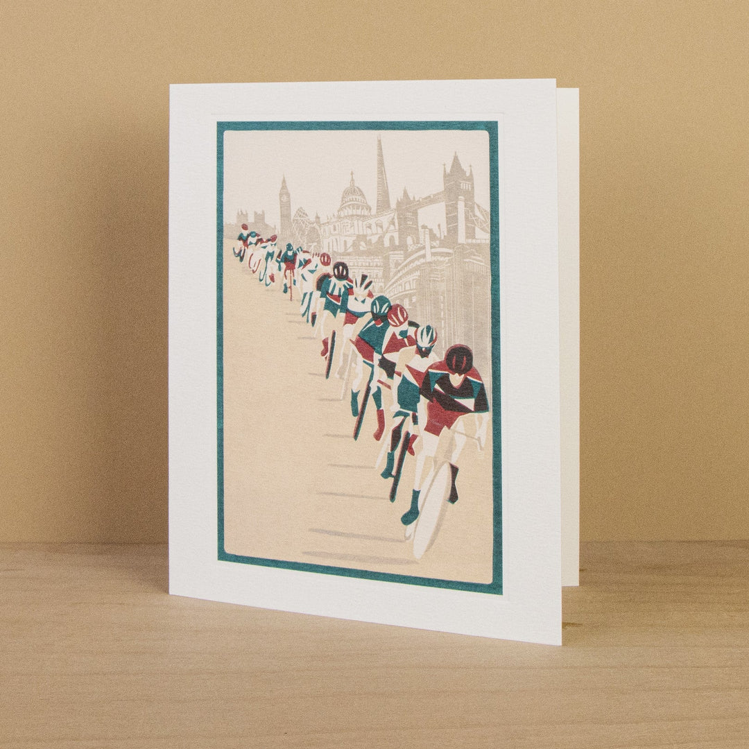 City Cycling Card Art Card