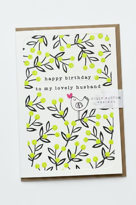 Happy Birthday To My Lovely Husband Card