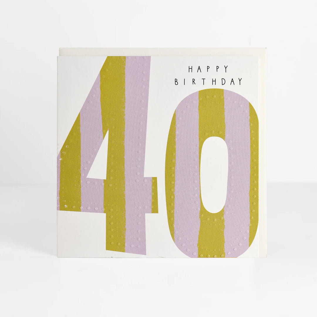 40 - Mabel 40th Birthday Card
