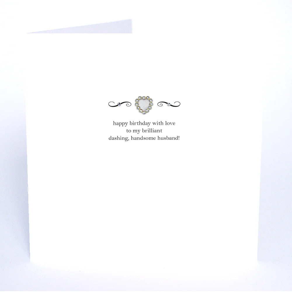 Husband birthday card from Five Dollar Shake by Cornucopia Home and Gift, featuring colorful and festive design on a white background.