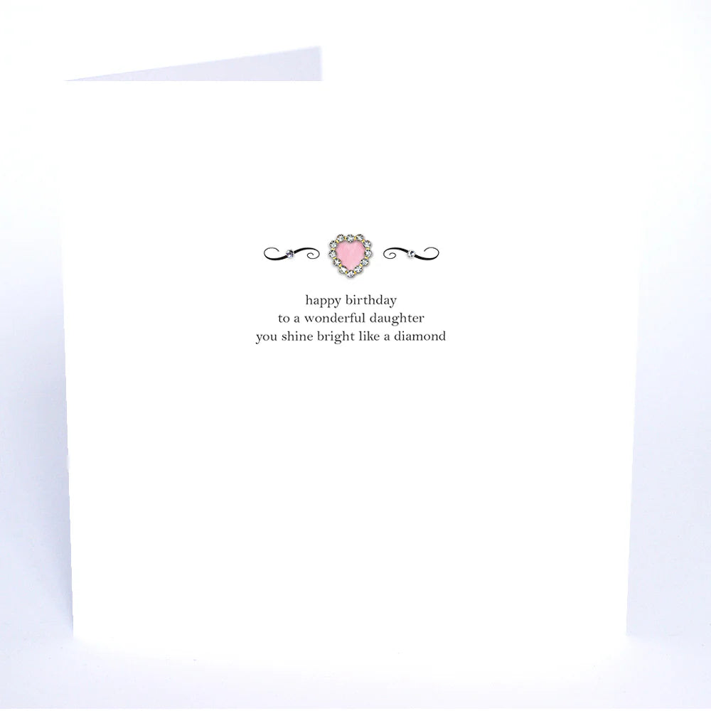 Happy birthday card for a daughter by Five Dollar Shake, featuring colorful floral design and heartfelt message, from Cornucopia Home and Gift.