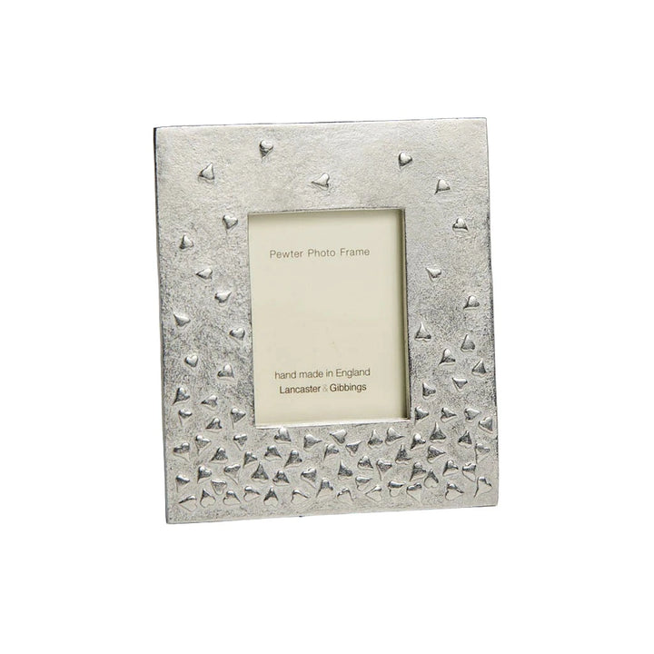 Handmade medium floating hearts mini photo frame by Lancaster and Gibbings, perfect for displaying cherished photos at home.