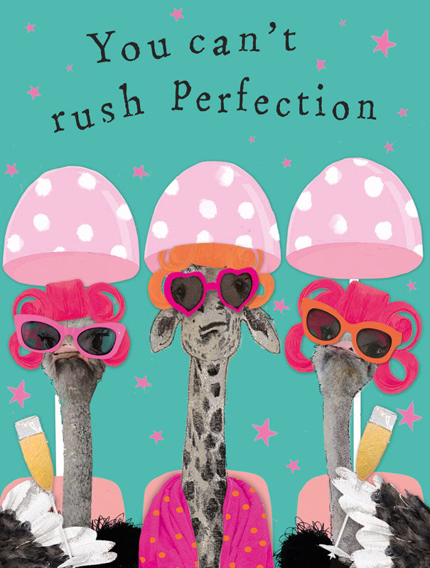 Hammond Gower "You Can't Rush Perfection" decorative sign by Cornucopia Home and Gift, featuring stylish black lettering on a wooden background.
