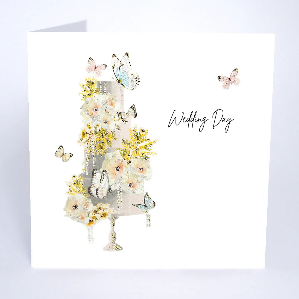 Wedding Day cake from Five Dollar Shake by Cornucopia Home and Gift, featuring detailed cake decorations on a white background.