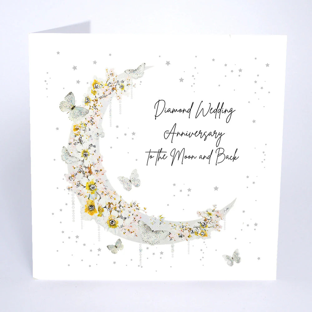 Diamond Anniversary Card by Five Dollar Shake featuring elegant diamond design and celebratory gold accents for special occasions
