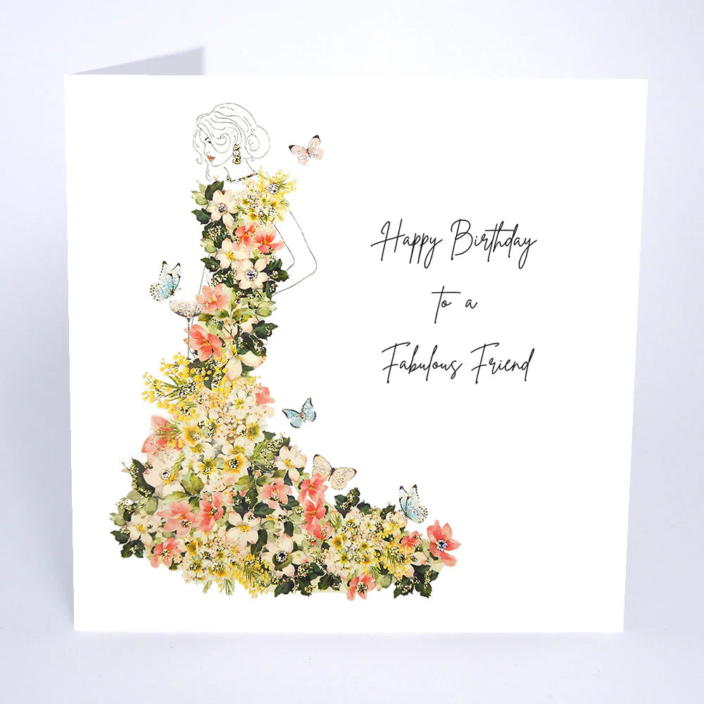 Happy Birthday to a Fabulous Friend card by Five Dollar Shake, featuring colorful, festive design from Cornucopia Home and Gift.
