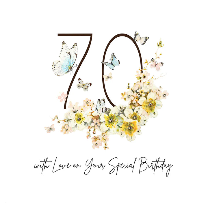 70 On Your Special Birthday Card