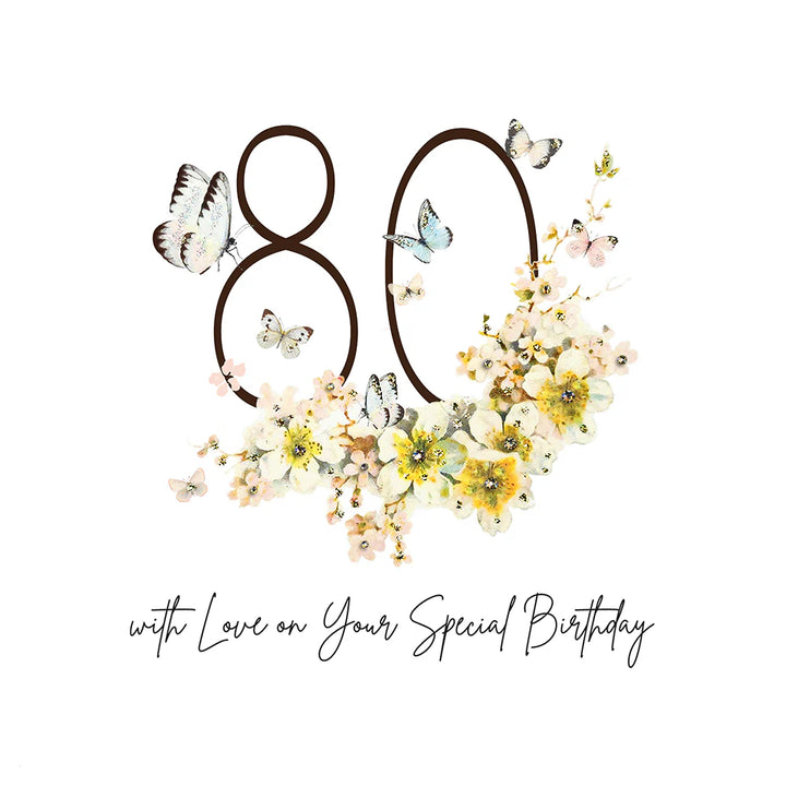 80 On Your Special Birthday Card