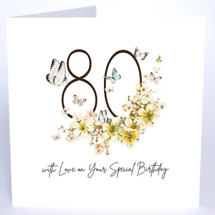 80 On Your Special Birthday Card