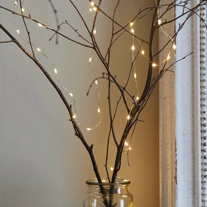 Gold LED String Lights - 3m with 60 Micro LEDs