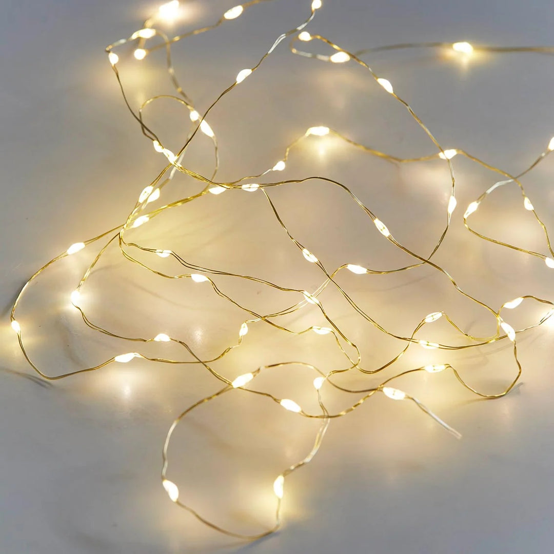 Gold LED String Lights - 3m with 60 Micro LEDs