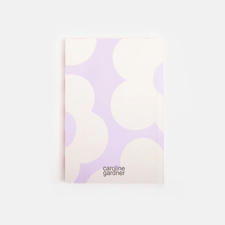 Caroline Gardner Lilac Flower A6 Softback Notebook