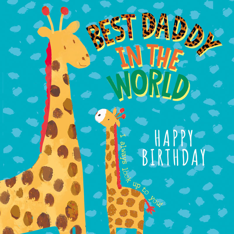 Hammond Gower Best Daddy Birthday Card featuring cheerful design, suitable for celebrating dads on their special day.