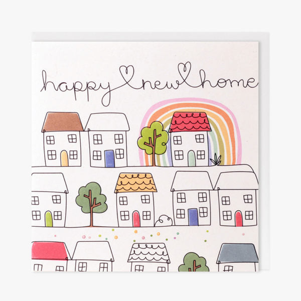 Cornucopia Worcester New Home Belly Button Card featuring a decorative design, ideal for celebrating a new home occasion.