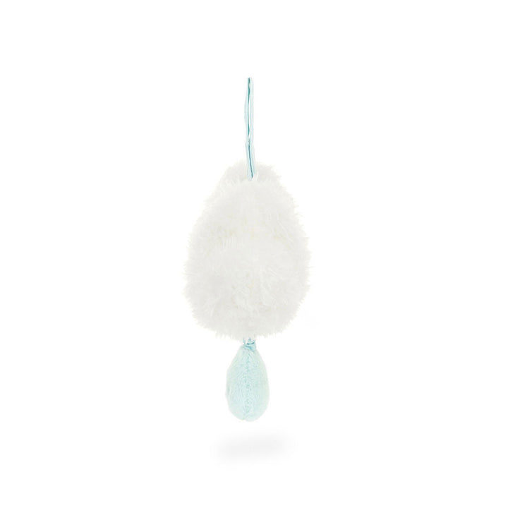 Jellycat Amuseables Cloud Musical Pull toy with soft fabric and embroidered details, designed for children and sensory play.