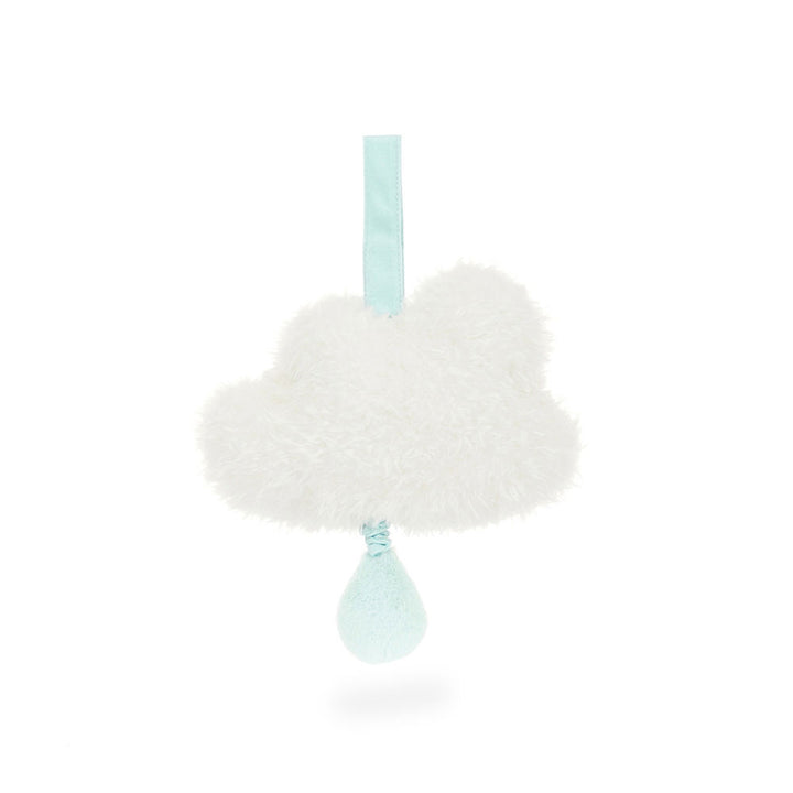 Jellycat Amuseables Cloud Musical Pull toy with soft fabric and stitched cloud design, ideal for little ones.
