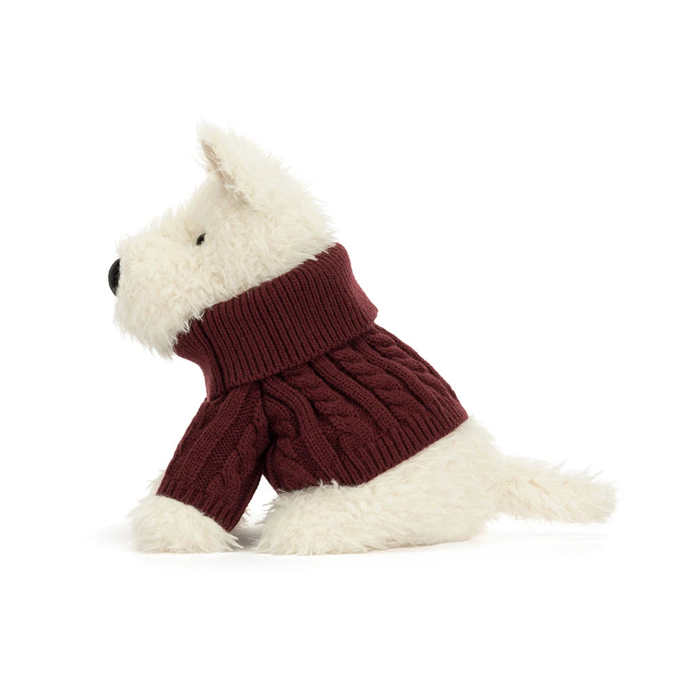Jellycat Munro Scottie Dog - Winter Jumper