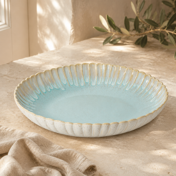 Mallorca Sea Blue Serving Bowl