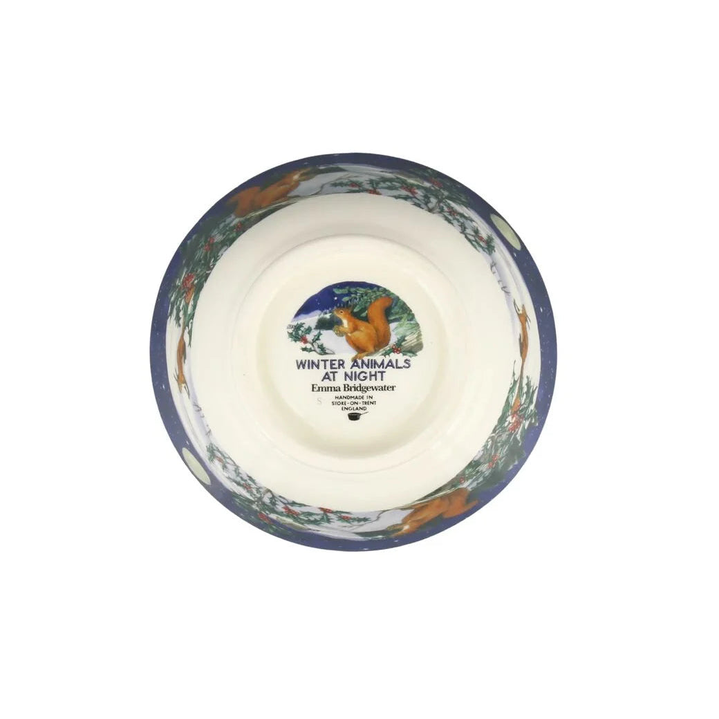 Midnight Squirrel Small Old Bowl