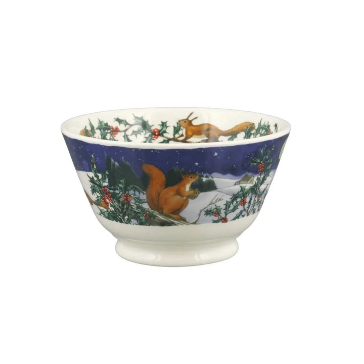 Midnight Squirrel Small Old Bowl
