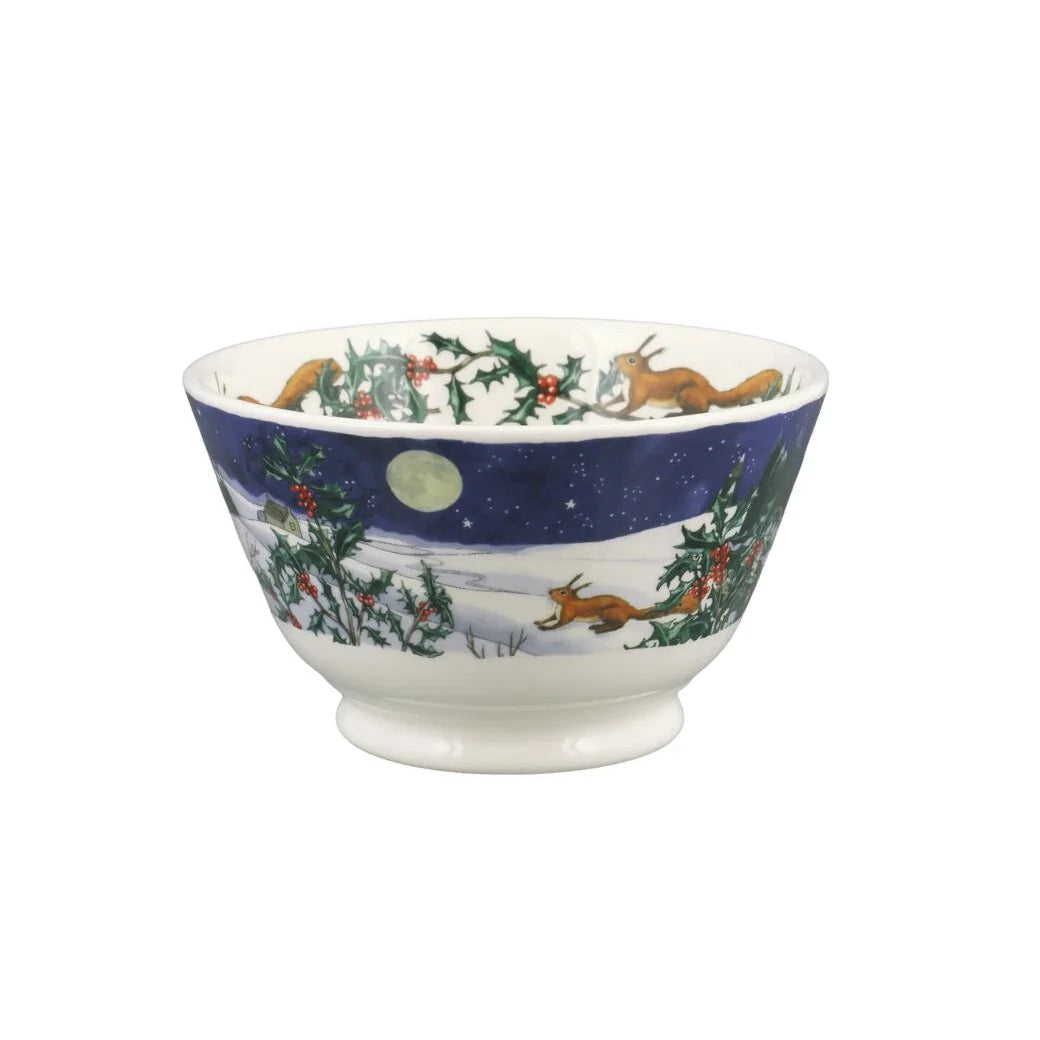Midnight Squirrel Small Old Bowl
