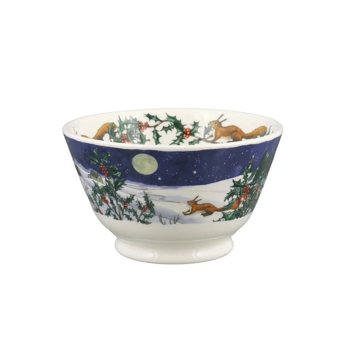 Midnight Squirrel Small Old Bowl