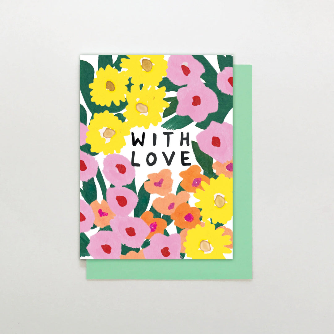 With Love Flowers Mini Card