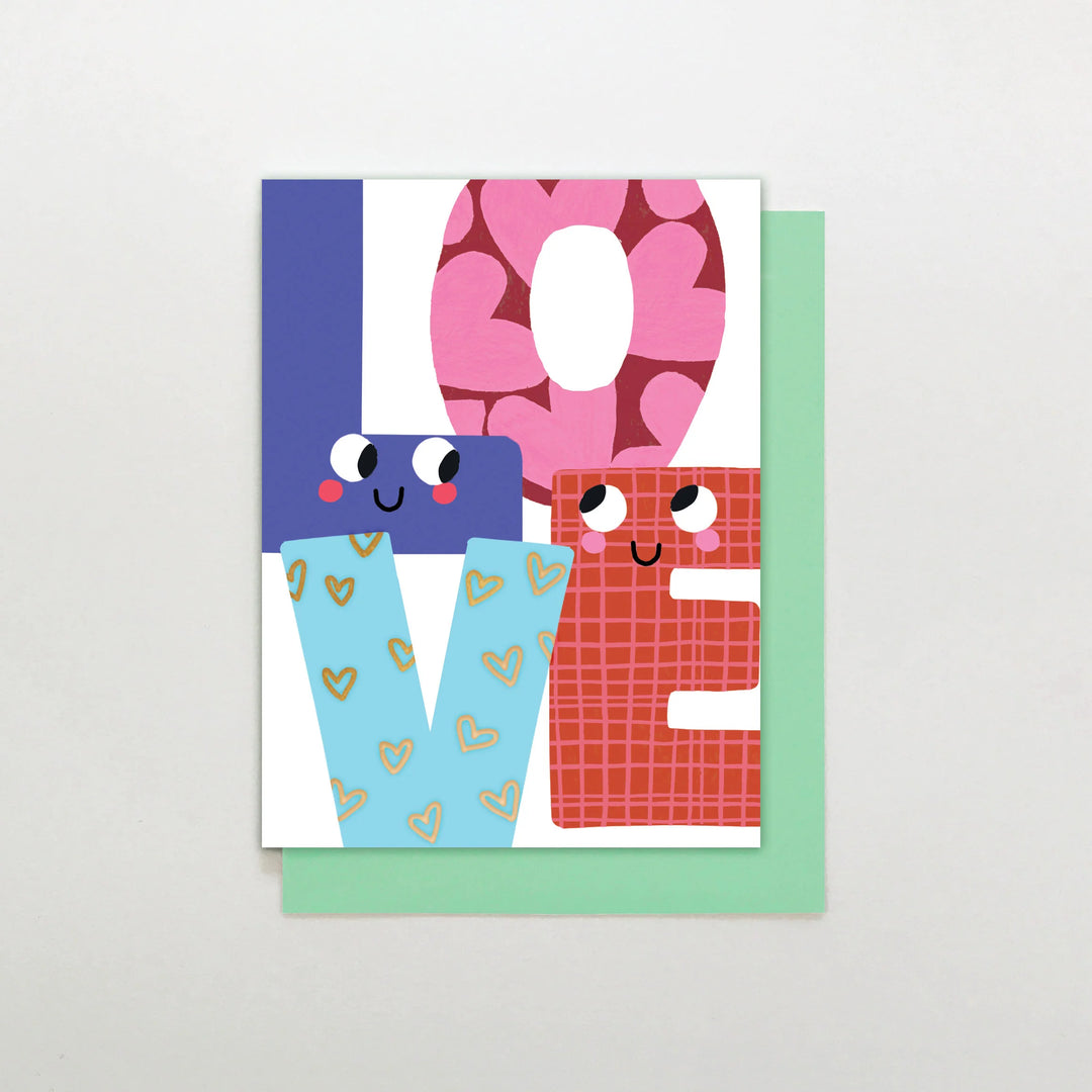 Love Cute Text Mini Card