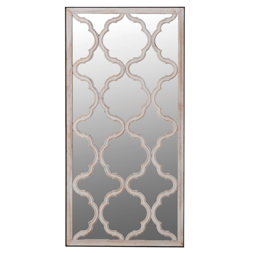 Cornucopia Home and Gift Nobillis Trellis with mirror, Coach House style, decorative garden trellis with integrated reflective mirror.