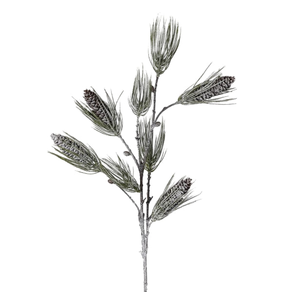 Scots Pine Christmas candle from Coach House Touch of Frost collection by Cornucopia Home and Gift, featuring a frosted pine design.