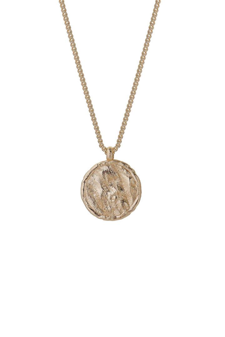 Gold Arc Necklace by Tutti &amp; Co featuring a sleek, minimalist design with a smooth arc pendant for elegant wear.