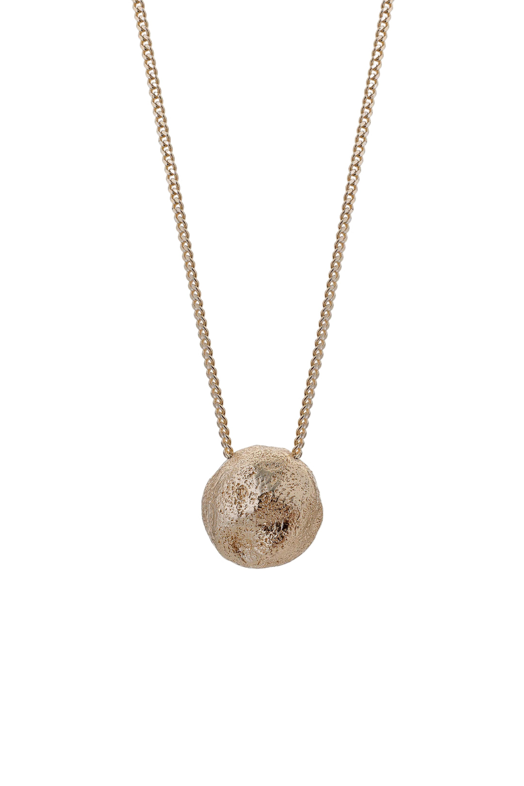 Gold Halo Necklace by Tutti &amp; Co featuring a delicate circular pendant, stylish jewelry for accessorizing any outfit.