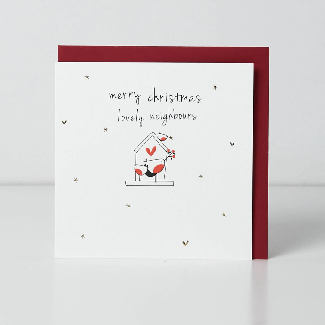 Merry Christmas Lovely Neighbours Card - 130mm