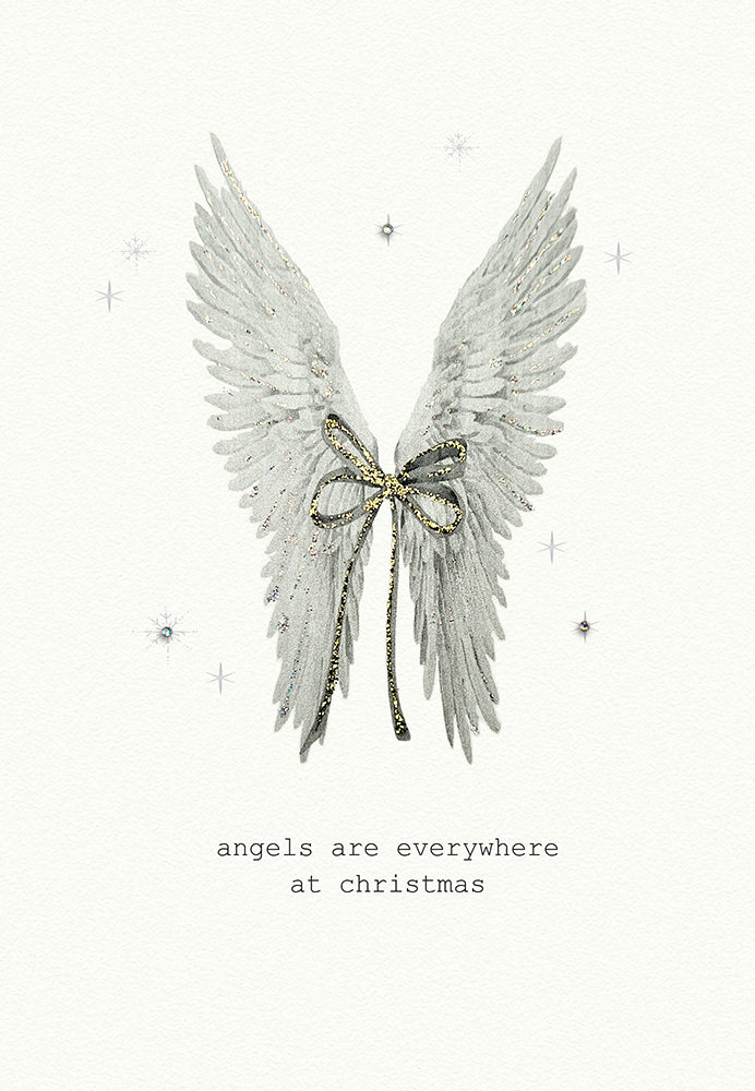 Angels Are Everywhere at Christmas Card