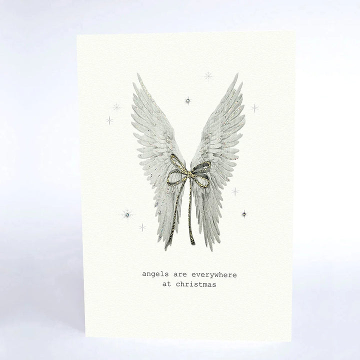 Angels Are Everywhere at Christmas Card
