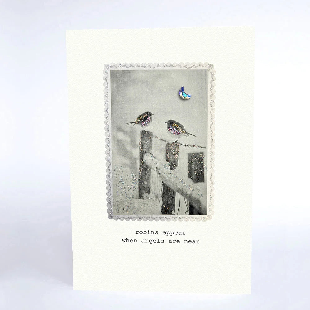 Robins Appear When Angels Are Near Christmas Card