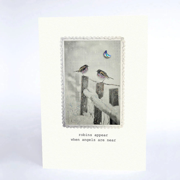 Robins Appear When Angels Are Near Christmas Card