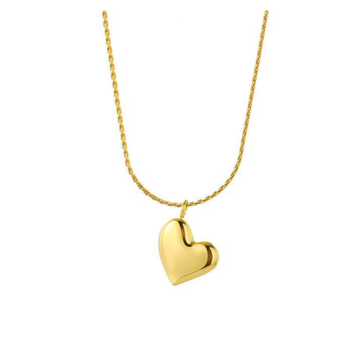 Solid Gold Heart Necklace