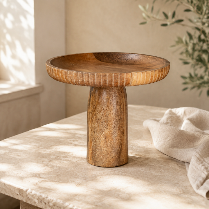 Nkuku Gavivi Mango Wood Stand - Natural - Large