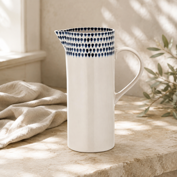 Nkuku Indigo Drop Jug