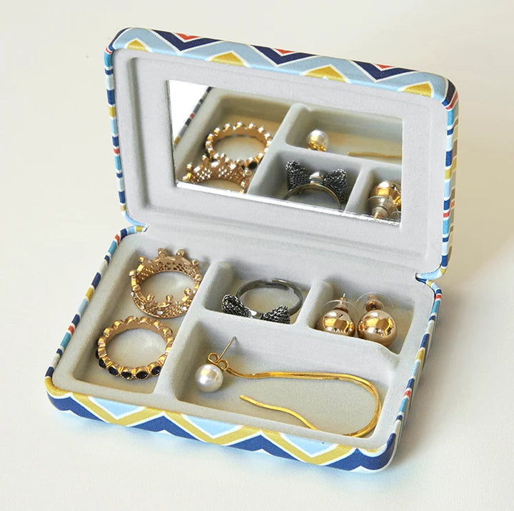Striped Portable Jewellery Case
