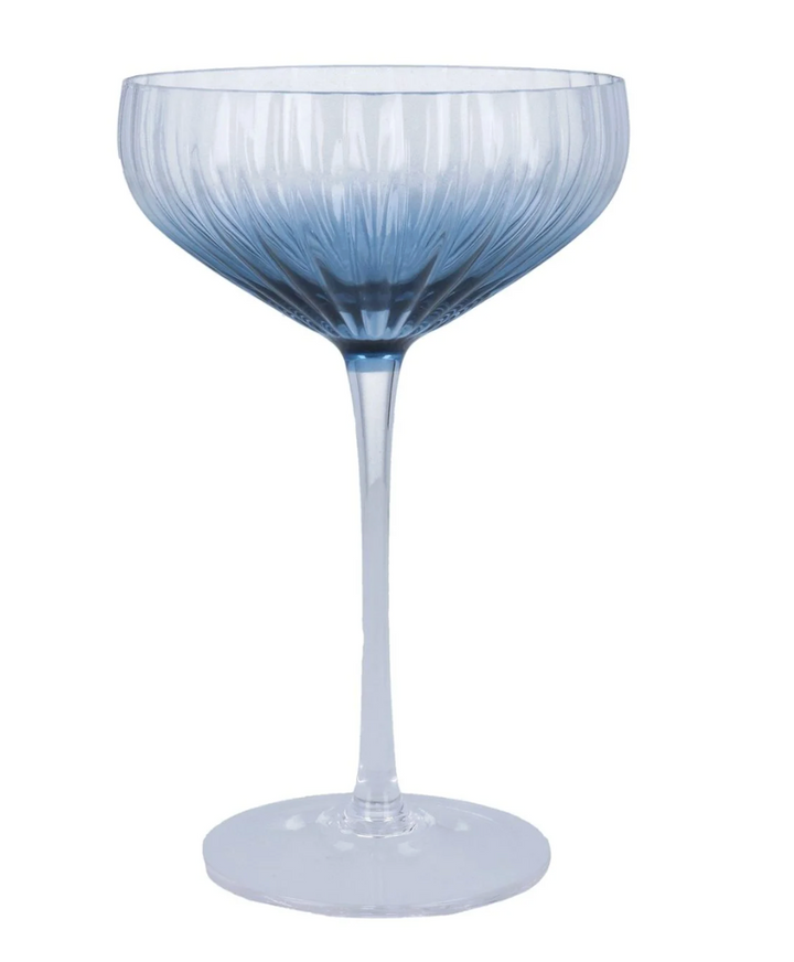 Ombre Coupe Glass - Blue