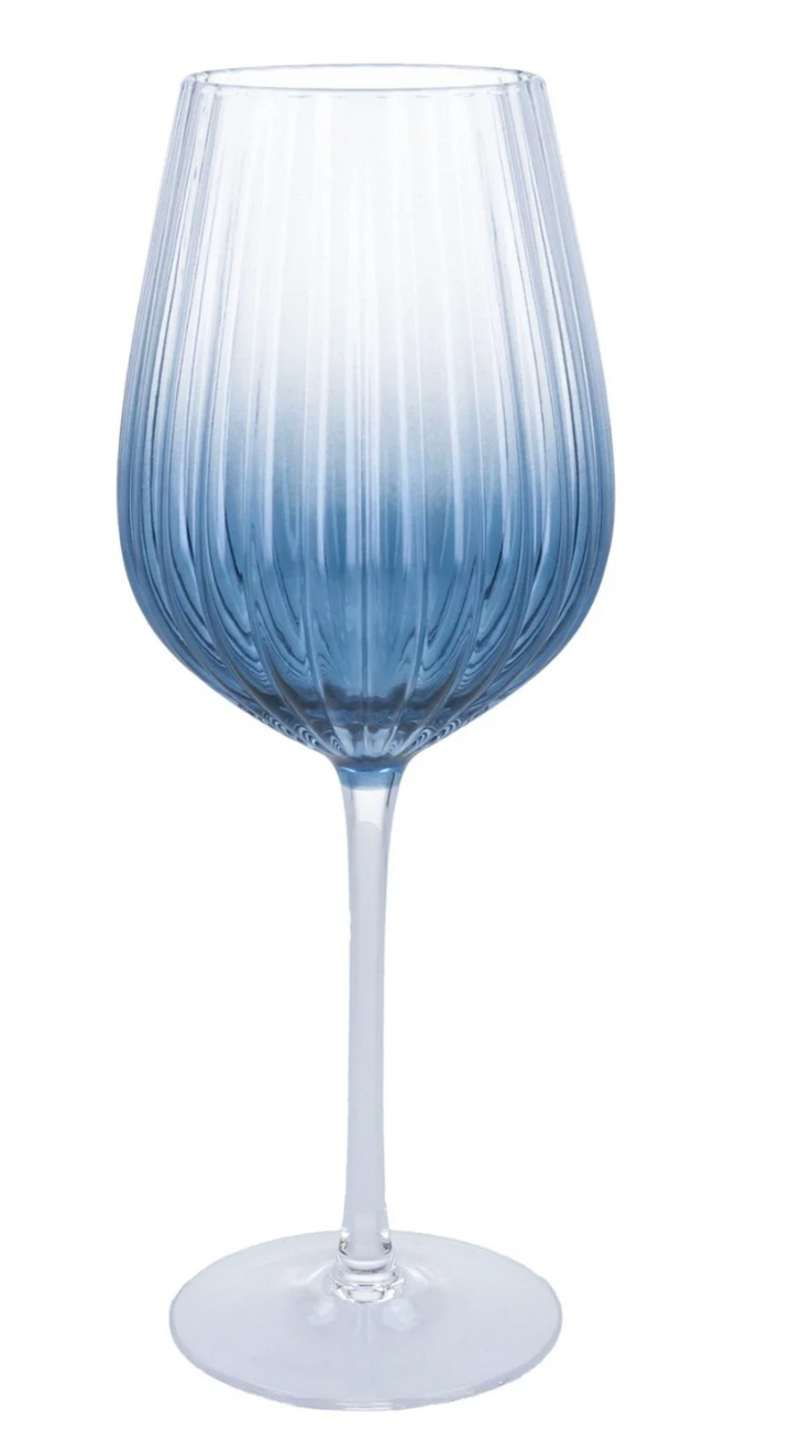 Ombre Wine Glass - Blue