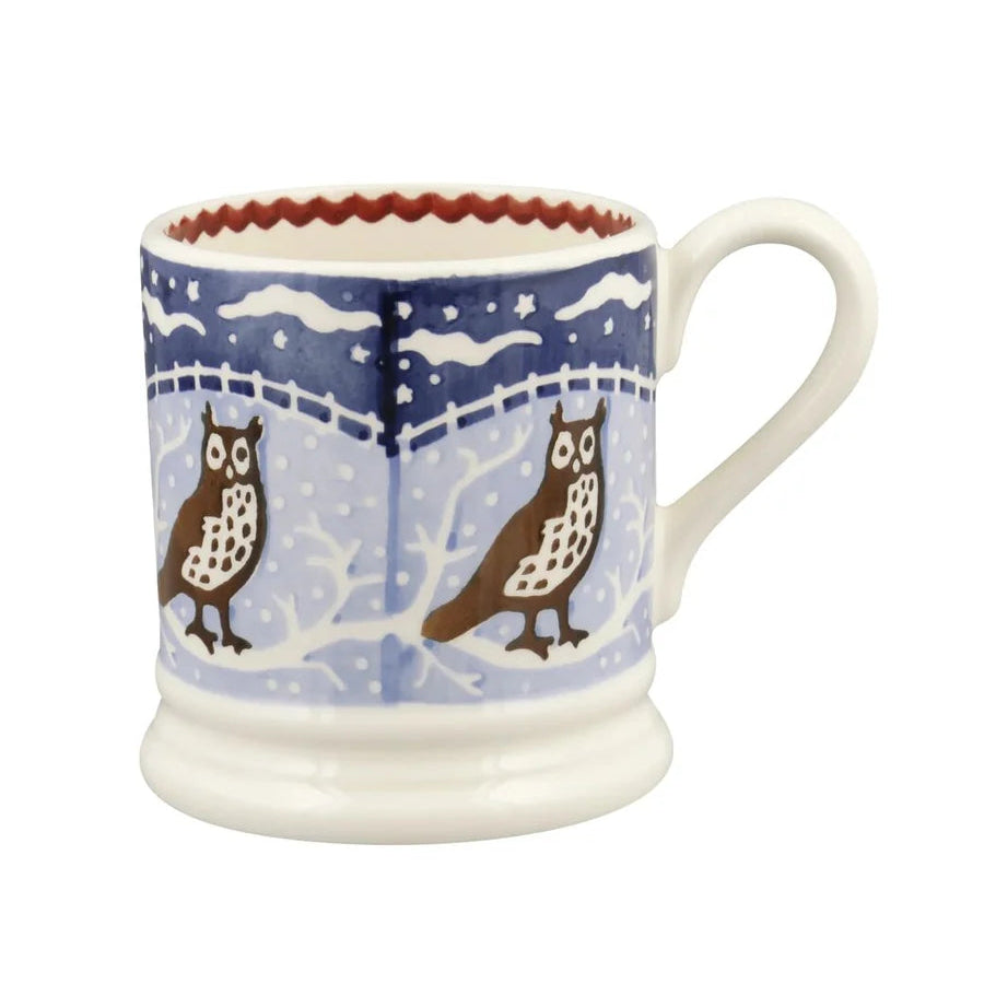 Christmas Icons Owl 1/2 Pint Mug - 300ml