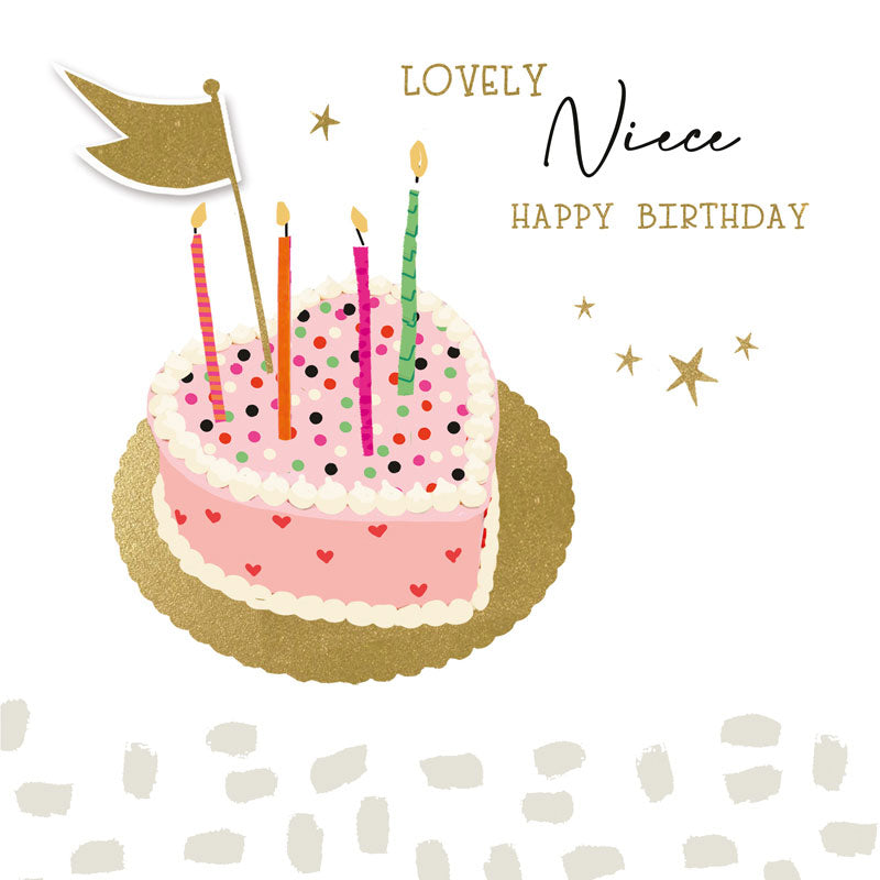 Hammond Gower Niece Birthday Card with colorful floral design, perfect for celebrating your niece’s special day.