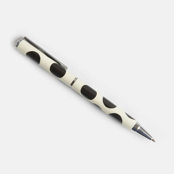 Caroline Gardner large spotted boxed pen with colorful scattered dot design, ideal for gifting or office use.